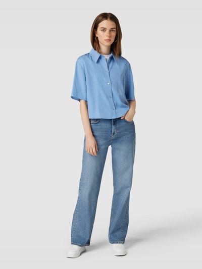 Marc O'Polo Denim Bluse mit 1/2-Arm Hellblau 1