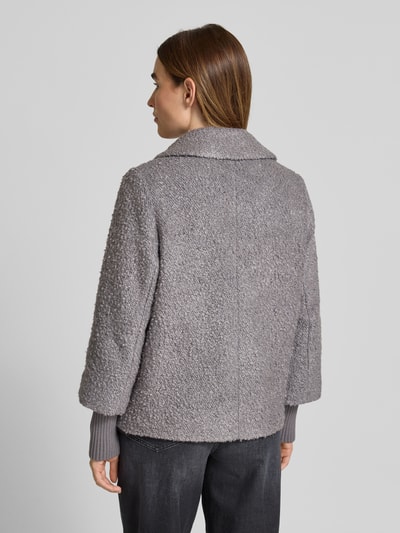 COMMA Teddyjacke mit Woll-Anteil und Reverskragen Mittelgrau 5