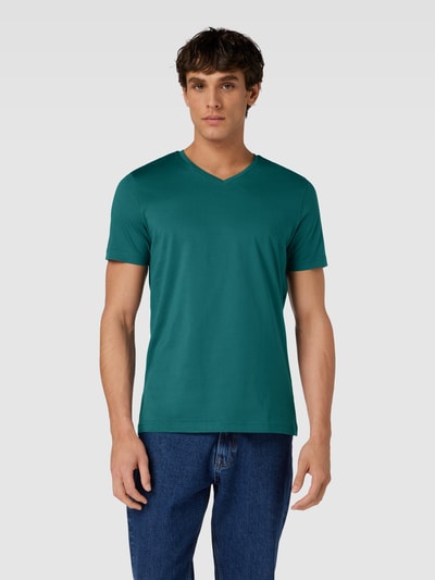 Christian Berg Men T-shirt met V-hals Metallic groen - 4