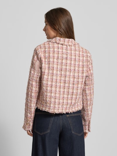 Milano Italy Regular Fit Blazer mit Strukturmuster und Pattentaschen Rose 5