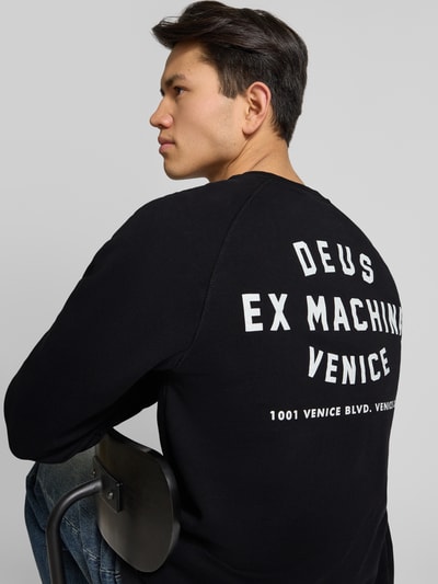 DEUS EX MACHINA Sweatshirt met logo en ronde hals Zwart - 3