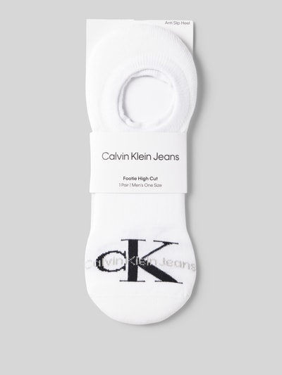 CK Calvin Klein Socken mit Label-Print Weiss 3