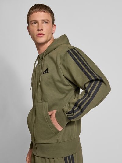 adidas Sportswear Bluza rozpinana z zamkiem błyskawicznym i kieszenią kangurką Oliwkowy 3