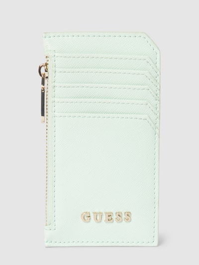 Guess Pasjeshouder met labelapplicatie in metallic Mintgroen - 1