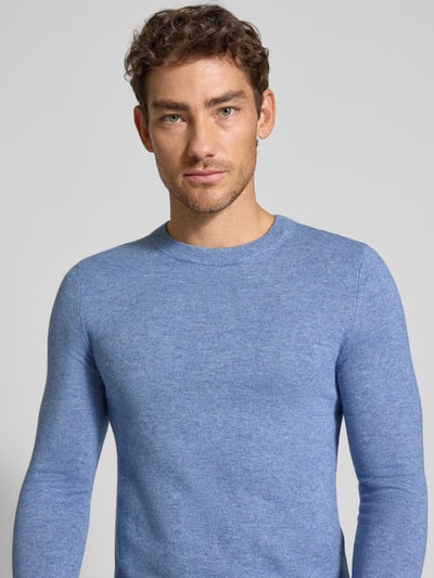 MCNEAL Gebreide pullover van wolmix met kasjmier Jeansblauw gemêleerd - 3