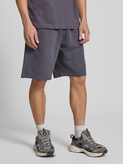 CHAMPION Relaxed fit sweatbermuda met logostitching, model 'ICONS' Antraciet - 4