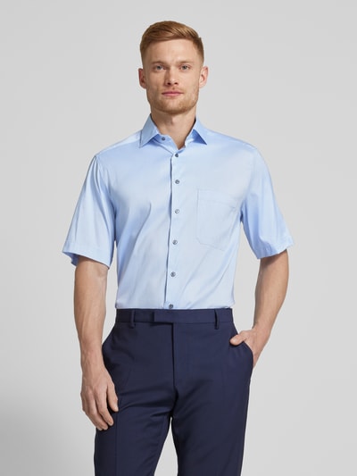 Eterna Comfort Fit Business-Hemd mit 1/2-Arm Bleu 4