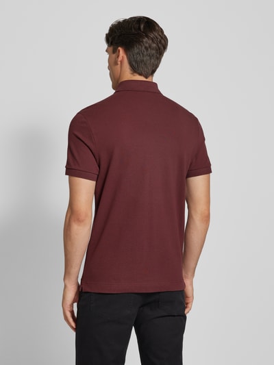 Lacoste Regular fit poloshirt met labelbadge, model 'CORE' Bordeaux - 5