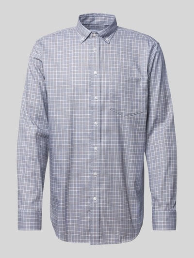 SEIDENSTICKER REGULAR FIT Koszula biznesowa o kroju regular fit z listwą guzikową Granatowy 2