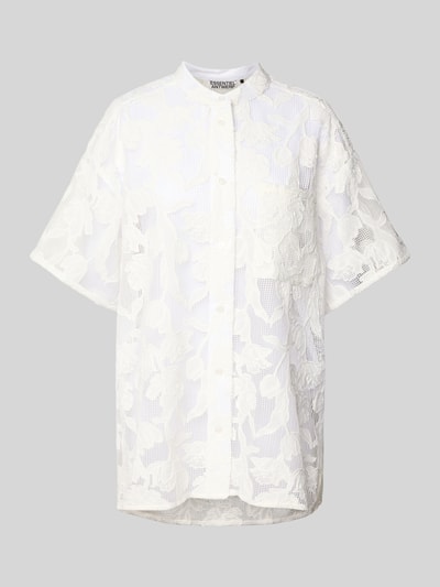 Essentiel Antwerp Oversized Hemdbluse in semitransparentem Design Modell 'HOK' Weiss 2