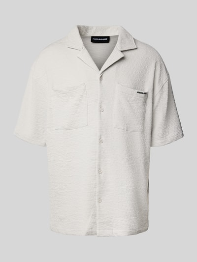 Pegador Relaxed fit vrijetijdsoverhemd met structuurmotief, model 'ACADO' Lichtgrijs - 2