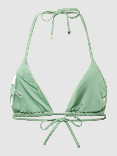 Guess Bikini-Oberteil mit Neckholder Hellgruen 3