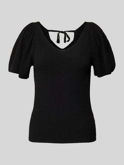 Only T-Shirt in Ripp-Optik Modell 'LEELO' Black 2