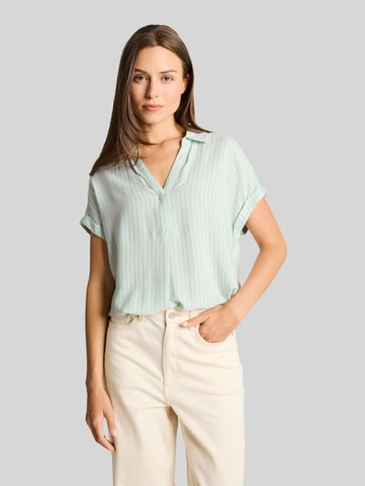 Tom Tailor Bluzka o kroju relaxed fit z wiskozy Miętowy 4