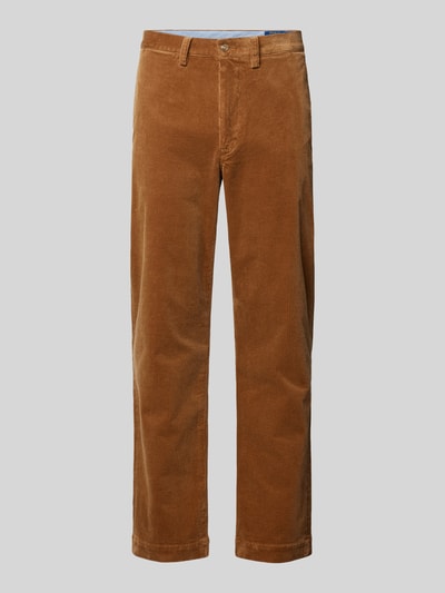 Polo Ralph Lauren Stretch Straight Fit Cordhose mit Gürtelschlaufen Modell 'BEDFORD Rostrot 2