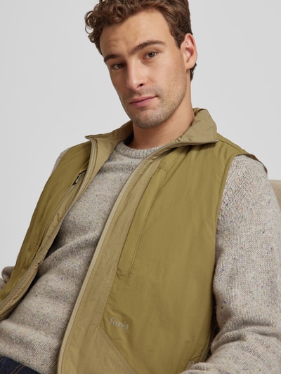 Forét Kamizelka z nadrukiem z logo model ‘MYST LINER’ Khaki 3