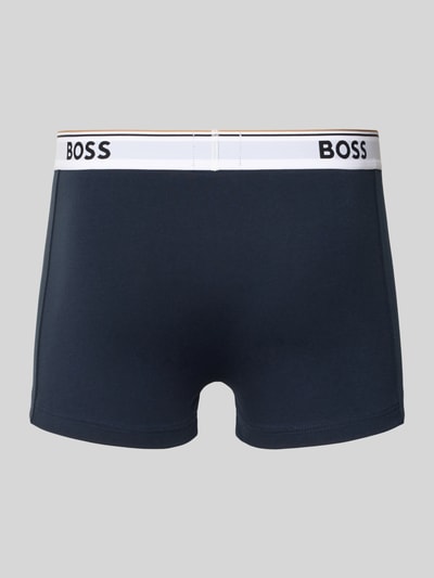 BOSS Slim fit boxershort van katoenmix in een set van 3 stuks Marineblauw - 3