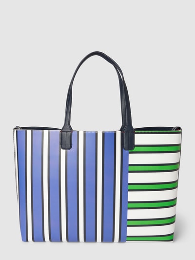 Tommy Hilfiger Shopper met streepmotief, model 'ICONIC' Groen - 5