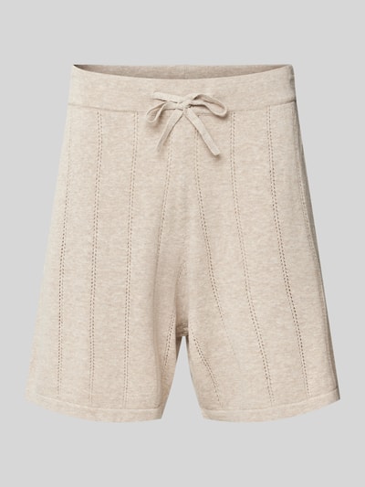 Colours & Sons Regular Fit Shorts mit Lochmuster Beige 2