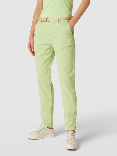 Esprit Stoffen broek met Franse steekzakken Lichtgroen - 4