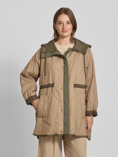 Weekend Max Mara Regular Fit Wendeparka aus regendichtem Gewebe Modell 'ALCAMO' Khaki 6