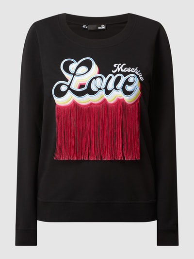 Love Moschino Sweatshirt met stretch Zwart - 2