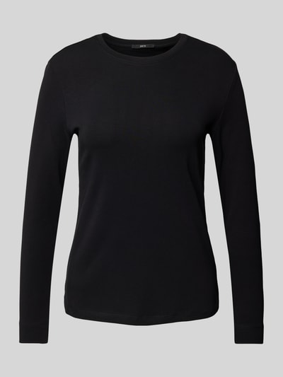 Zero Longsleeve mit Rundhalsausschnitt Black 1