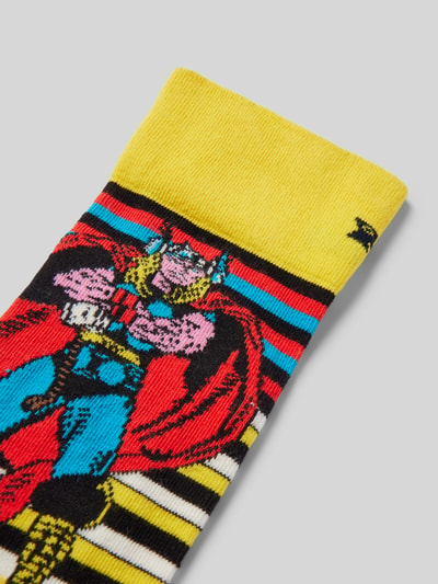 Happy Socks Socken mit Marvel™-Print Modell 'Thor' Gelb 2