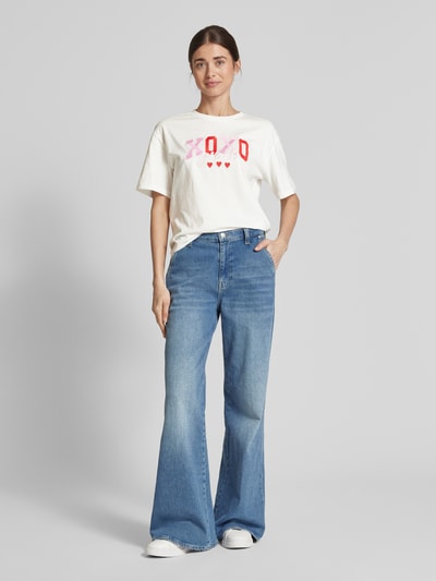 Vero Moda Relaxed Fit T-Shirt aus reiner Baumwolle Modell 'SOPHIE MIA' Weiss 1