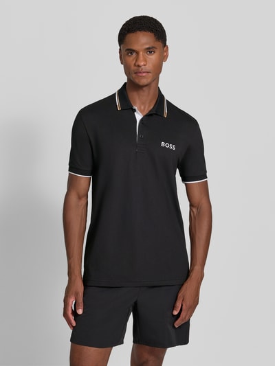 BOSS Green koszulka polo o kroju regular fit z mieszanka bawełny model 'Paddy Pro' Czarny 4
