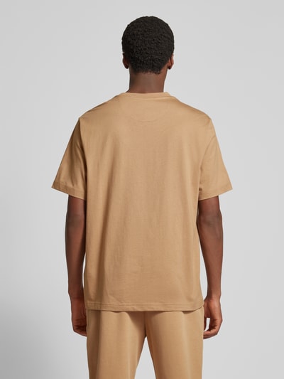 Michael Kors T-shirt z kieszenią na piersi Camel 5