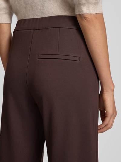 MAC Loose Fit Stoffhose aus Viskose-Mix Modell 'Chiara' Mittelbraun 3