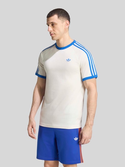 adidas Originals Regular fit t-shirt van puur katoen model '3S' Offwhite - 3
