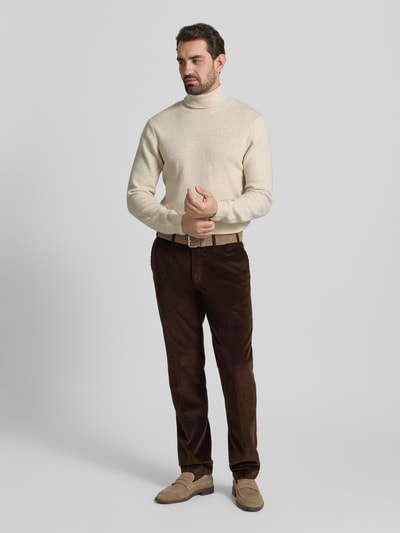 Hiltl Corduroy broek met achterzakken, model 'PARMA' Donkerbruin - 1