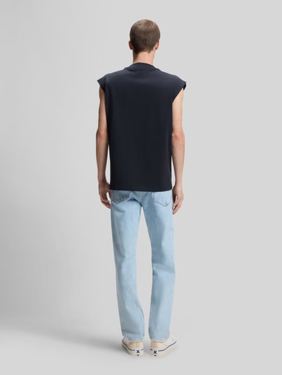 HUGO Blue Relaxed Fit Tank Top aus reiner Baumwolle Modell 'NAVERTZ' Marine 5