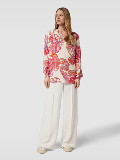 Betty Barclay Blusenshirt aus Viskose mit Allover-Muster Sand 1