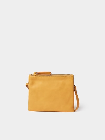 Closed Crossbody Bag mit Logo-Detail Senfgelb 4