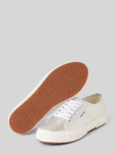 Superga Sneakersy z detalem z logo i sznurowaniem Srebrny 4