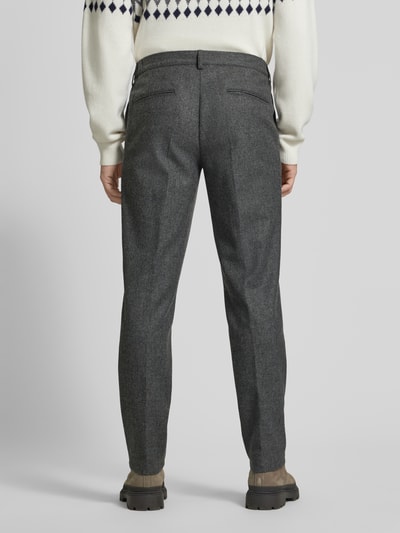 Profuomo Chino met bandplooien Antraciet - 5