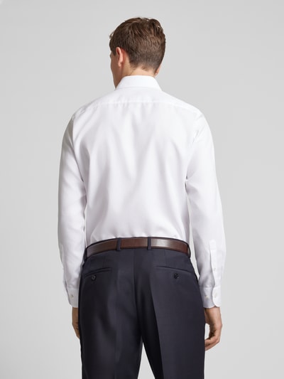 Profuomo Slim fit zakelijk overhemd met haaikraag, model 'X-Cutaway' Wit - 5