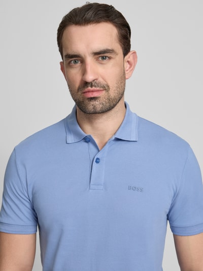 BOSS Green koszulka polo o kroju regular fit z czystej bawełny model 'PIO' Niebieski 3