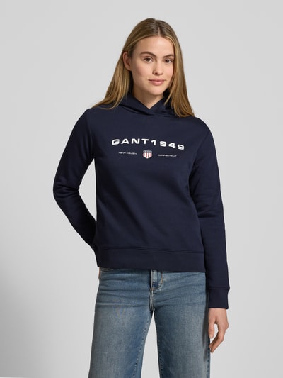 GANT Regular Fit Hoodie mit Label-Print Marine 4
