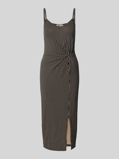 Tom Tailor Denim Nauwsluitende vrijetijdsjurk met plooien in de taille Beige - 2
