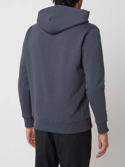 Alpha Industries Hoodie mit Label-Print Dunkelgrau 5