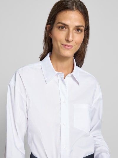 JOOP! Hemdbluse mit Knopfleiste Modell 'Bibi' Weiss 3