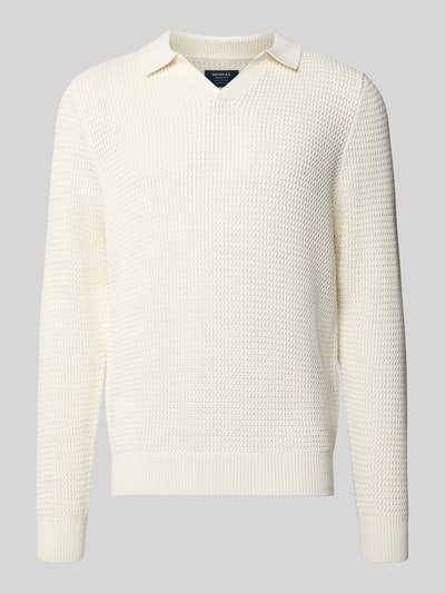 MCNEAL Strickpullover mit gerippten Abschlüssen Ecru 2