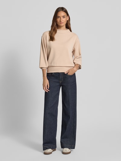 OPUS Sweatshirt mit Stehkragen Modell 'Gablina' Beige 1