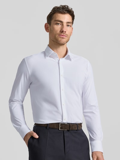 BOSS Slim Fit Businesshemd mit Kentkragen Modell 'P-HANK-S' Weiss 3