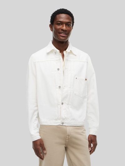 Tommy Hilfiger Regular Fit Blouson aus Denim Weiss 4