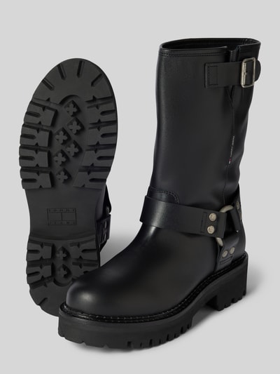 Tommy Jeans Lederboots mit Dornschließe Modell 'URBAN BIKER BOOT' Black 3